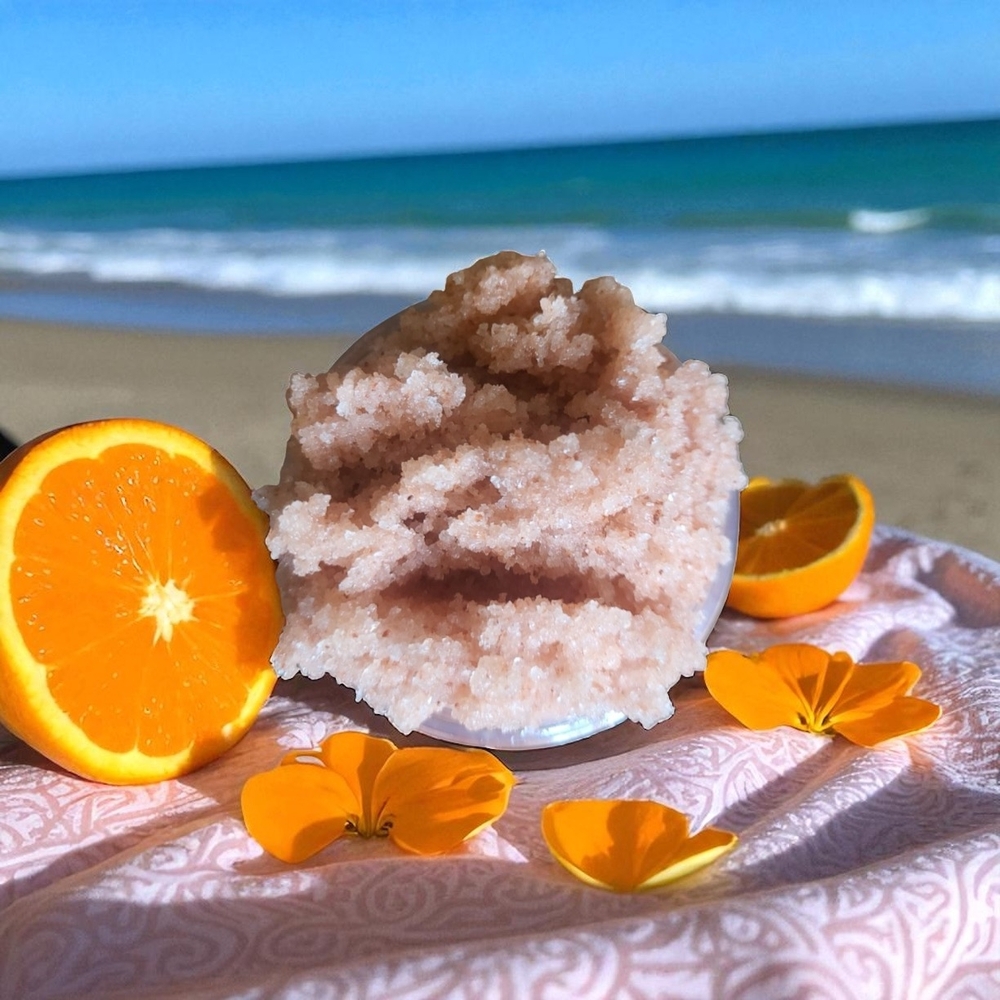 Sun & Sand Pink Himalayan Luxurious Salt Exfoliating Scrub Orchid & Vine